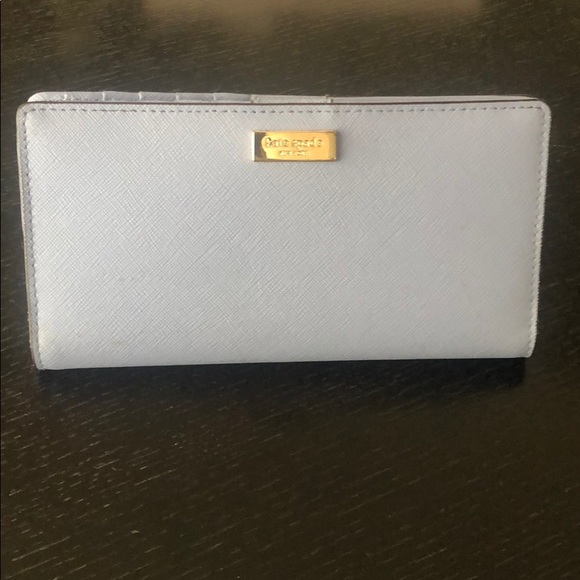Kate Spade Light Blue Leather Wallet - Picture 1 of 5